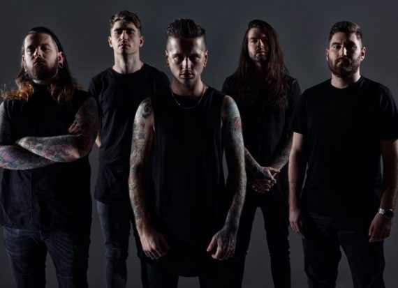 Bury Tomorrow are Daniel Winter-Bates, Jason Cameron, Davyd Winter-Bates, Adam Jackson, Kristan Dawson